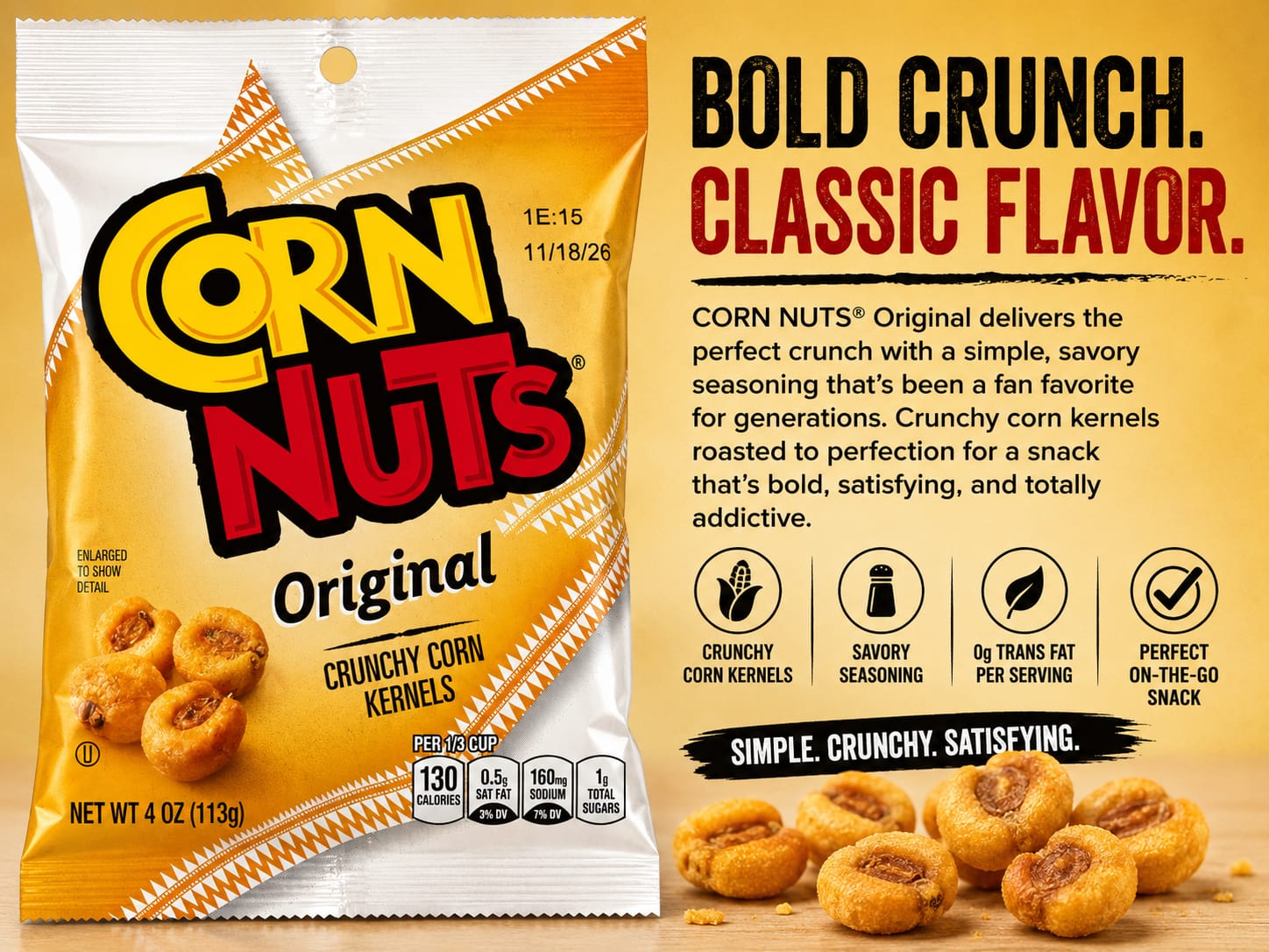 Corn Nuts Original Crunchy Corn Kernels – 4 oz